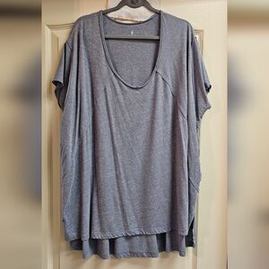 Free People bluish gray short sleeve top size L